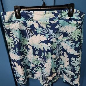 Blue Floral Croft & Barrow Skort Size 1X